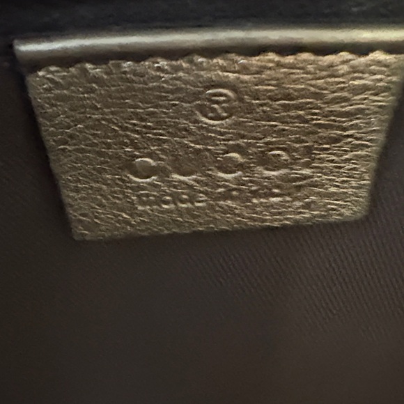 Gucci Brown and Gold GG shoulder bag - Picture 6 of 9